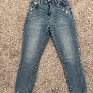Abercrombie & Fitch Distressed Blue Skinny Jeans